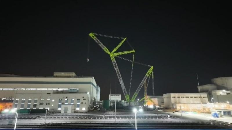 60秒速看全國(guó)首例核電定子吊裝全程，5G+全景監(jiān)控助力成功吊裝